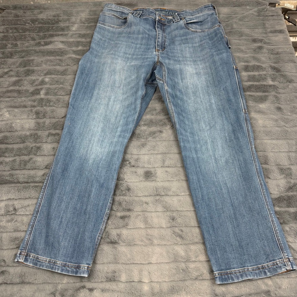 Duluth Trading Co Ballroom Double Flex Relaxed Fit Jeans 38x30 Blue Denim